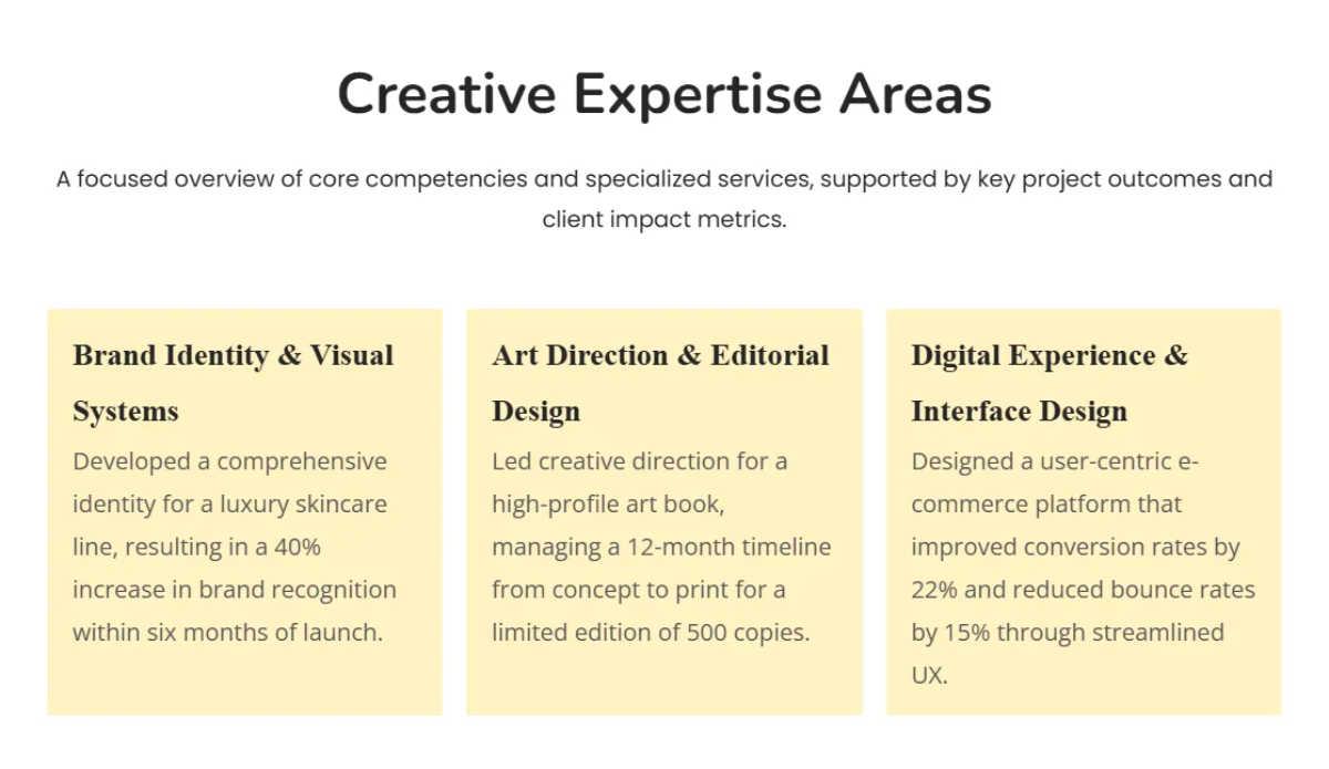 Free Elegant Nude Palette Portfolio Template to Edit Online