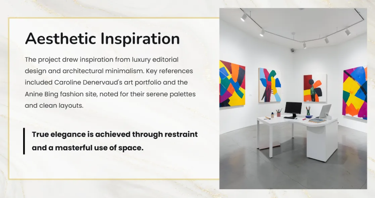 Free Elegant Nude Palette Portfolio Template to Edit Online