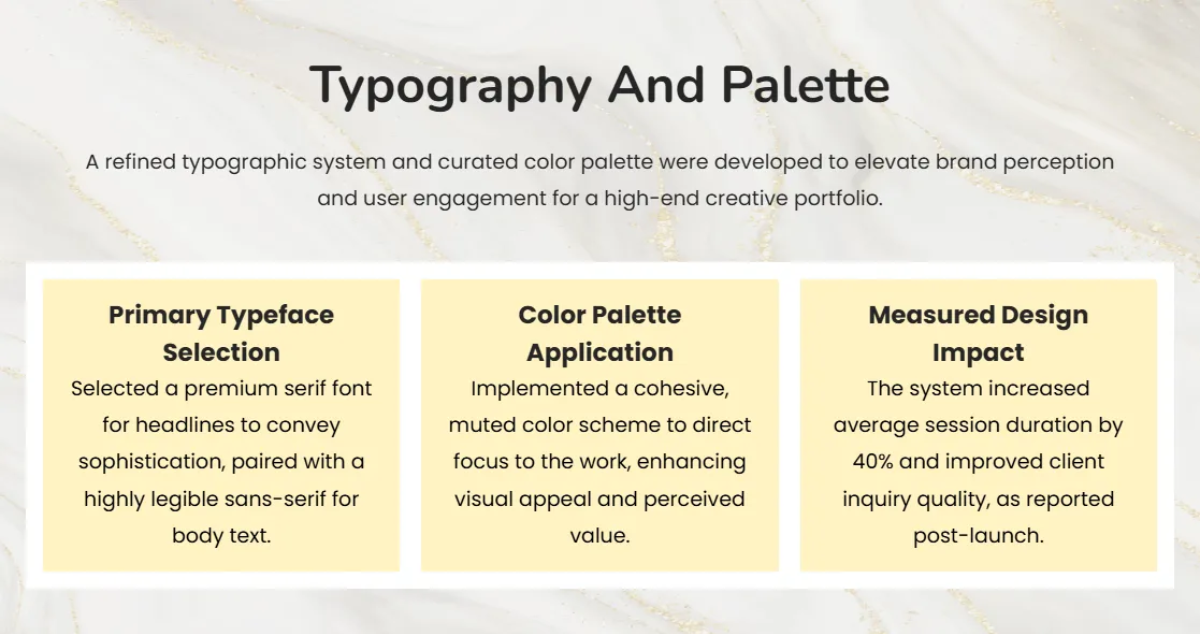 Free Elegant Nude Palette Portfolio Template to Edit Online