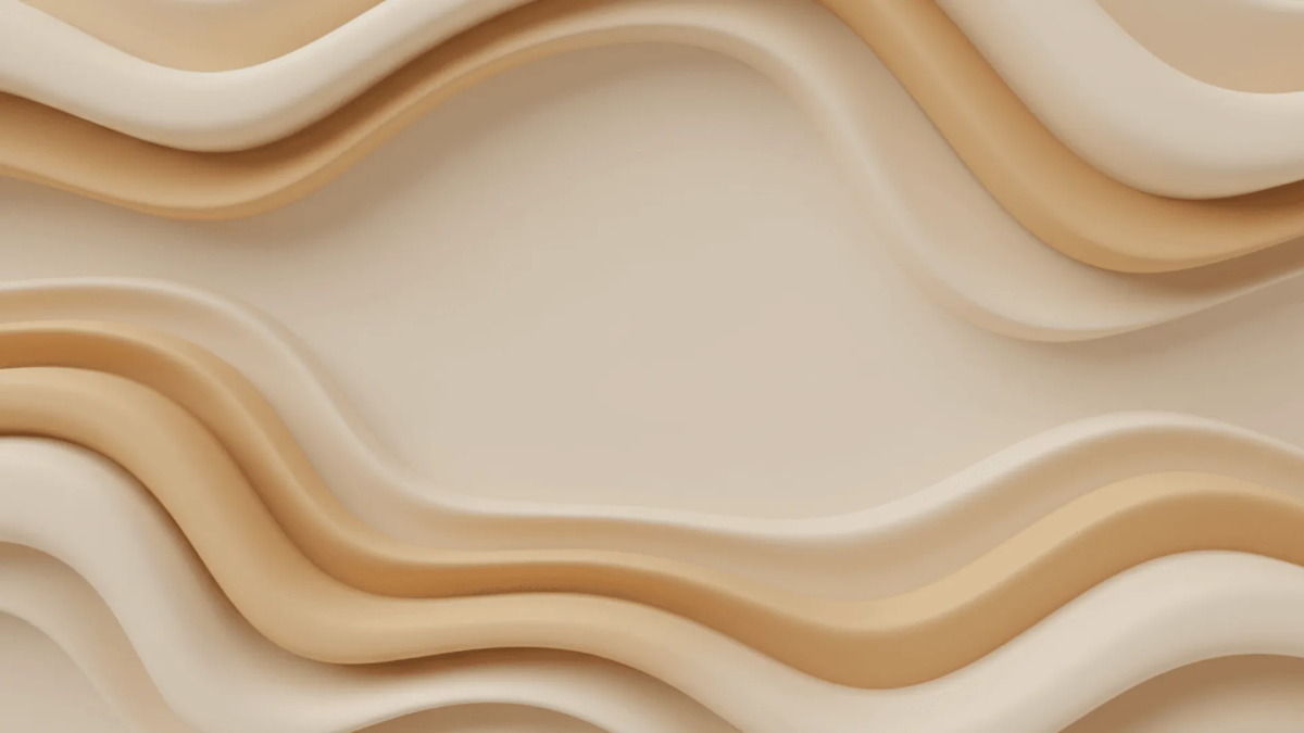 Free Honey Beige Abstract Ripple Aesthetic Background Template to Edit Online
