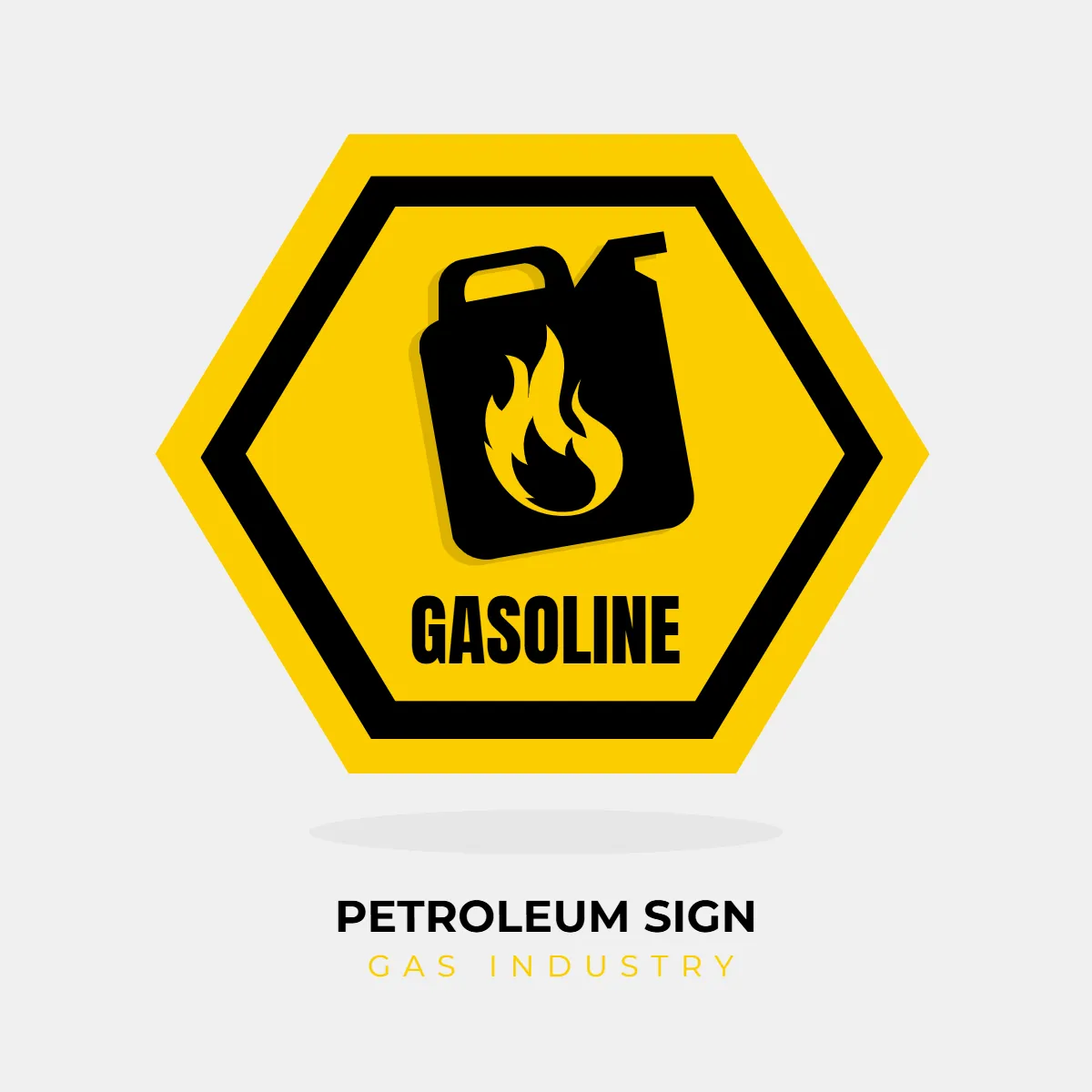 Free Petroleum Gas Industry Sign Clip Art Template to Edit Online