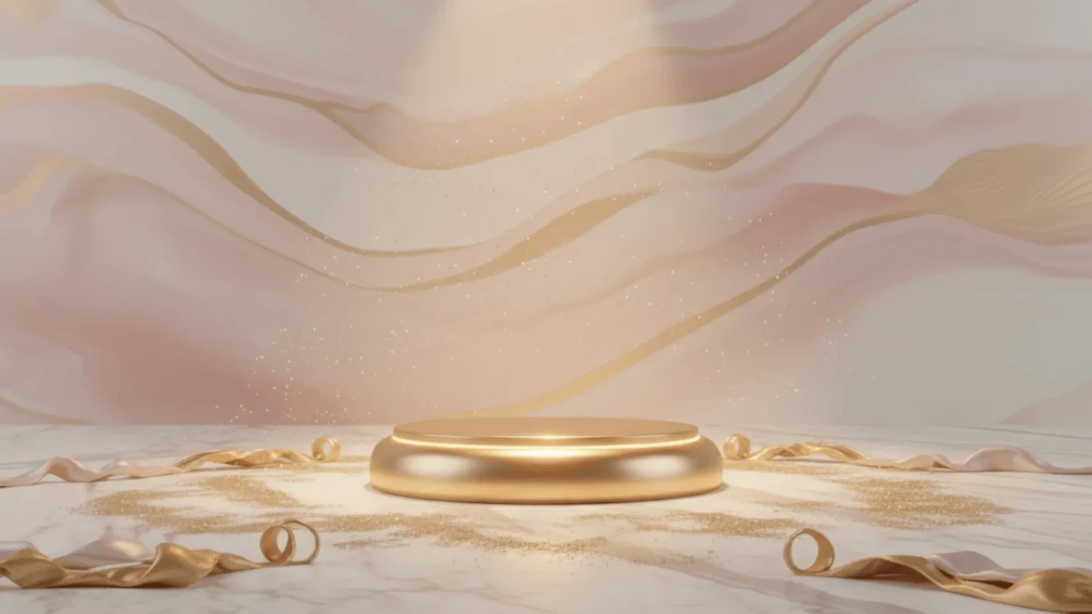 Free 3D Soft Glow Podium Background Template to Edit Online