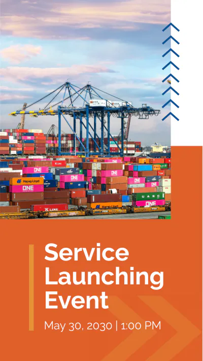 Free Service Launch Linkedin Story Template to Edit Online