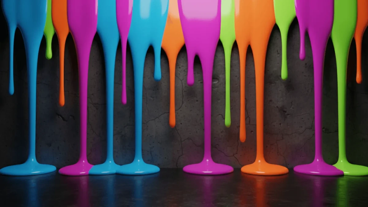 Free Neon Paint Drip Art Background Template to Edit Online