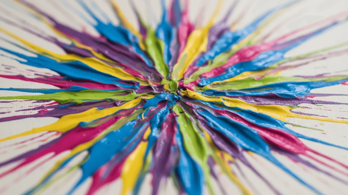 Free Bold Acrylic Paint Burst Art Background Template to Edit Online