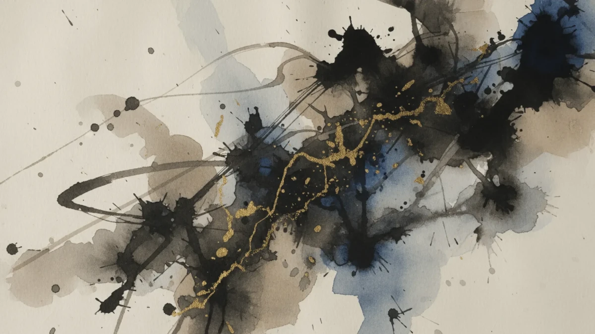 Free Expressive Ink Brush Stroke Art Background Template to Edit Online