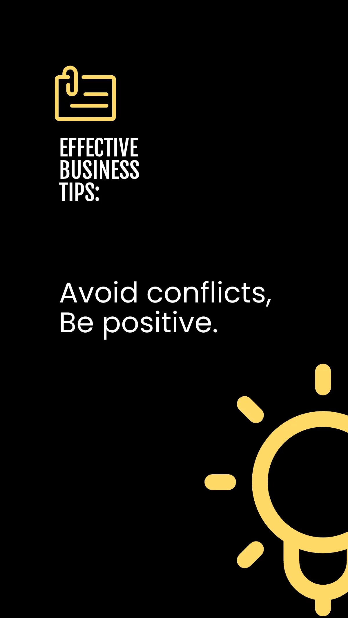 Free Business Tips Linkedin Story Template to Edit Online