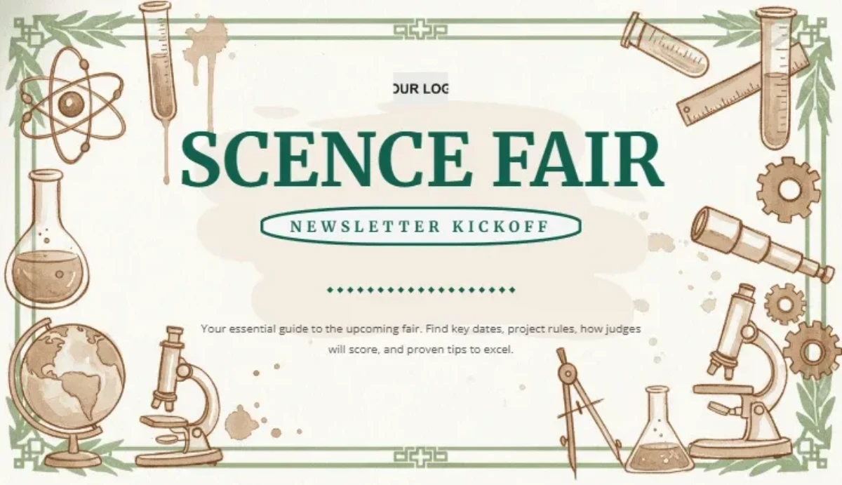 Free Science Fair Newsletter Template to Edit Online