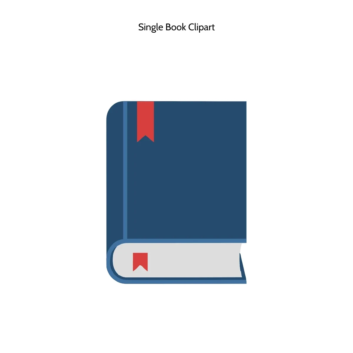 Free Single Book Vector Clipart (PNG, SVG) to Edit Online