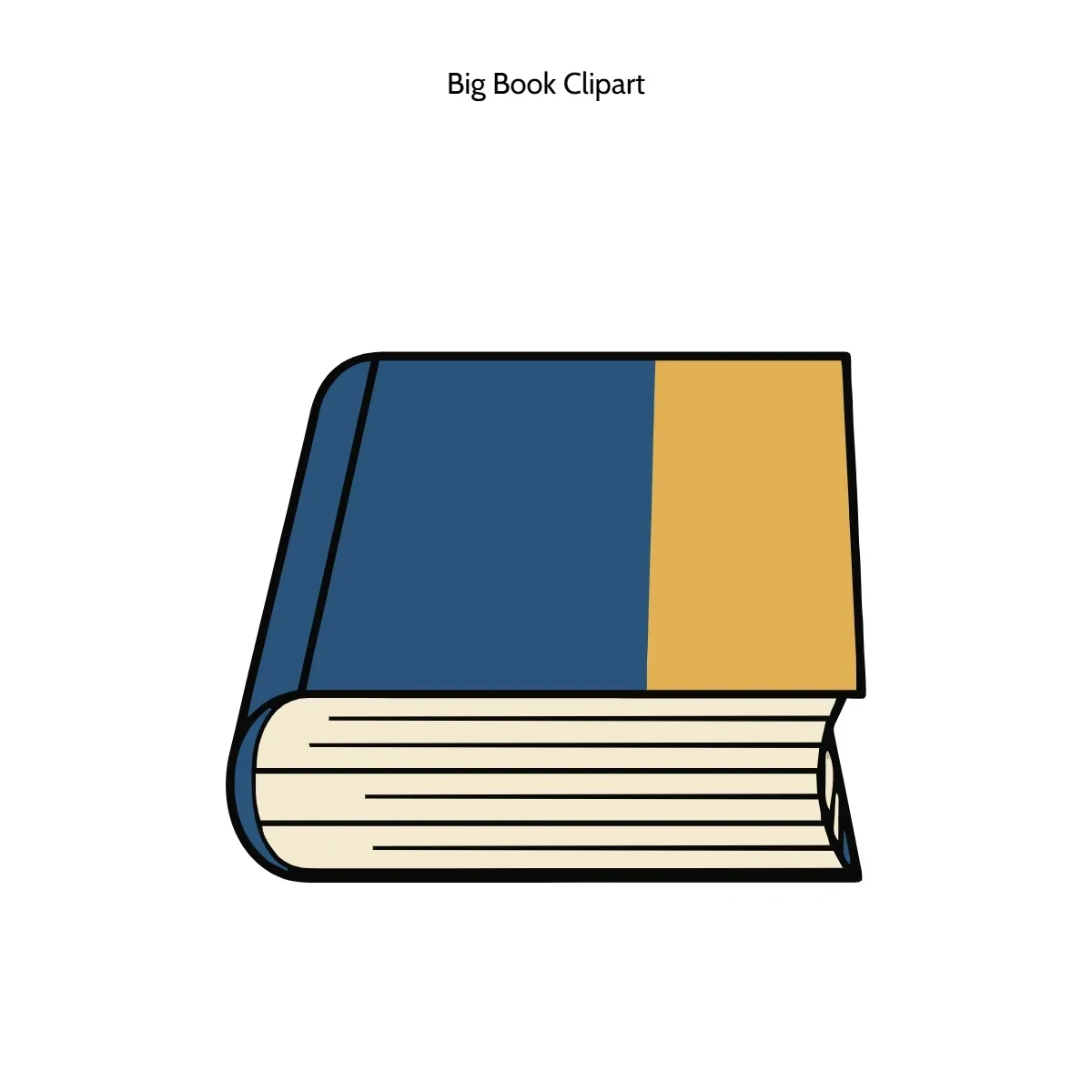 Free Big Book Vector Clipart (PNG, SVG) to Edit Online