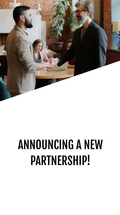 Free Partnership Linkedin Story Template to Edit Online