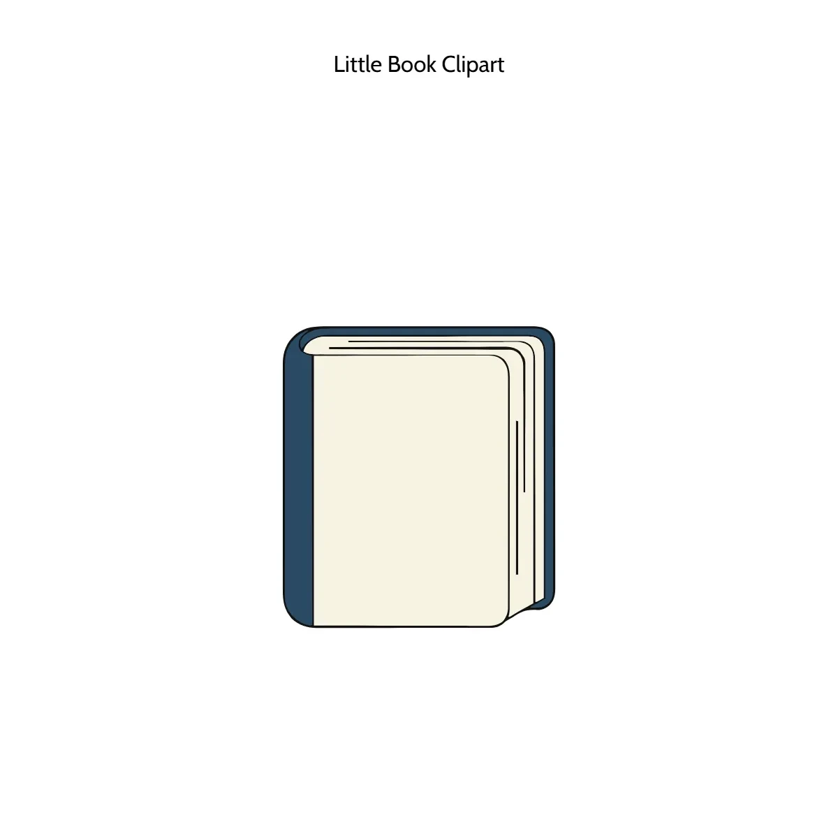 Free Little Book Clipart Template to Edit Online