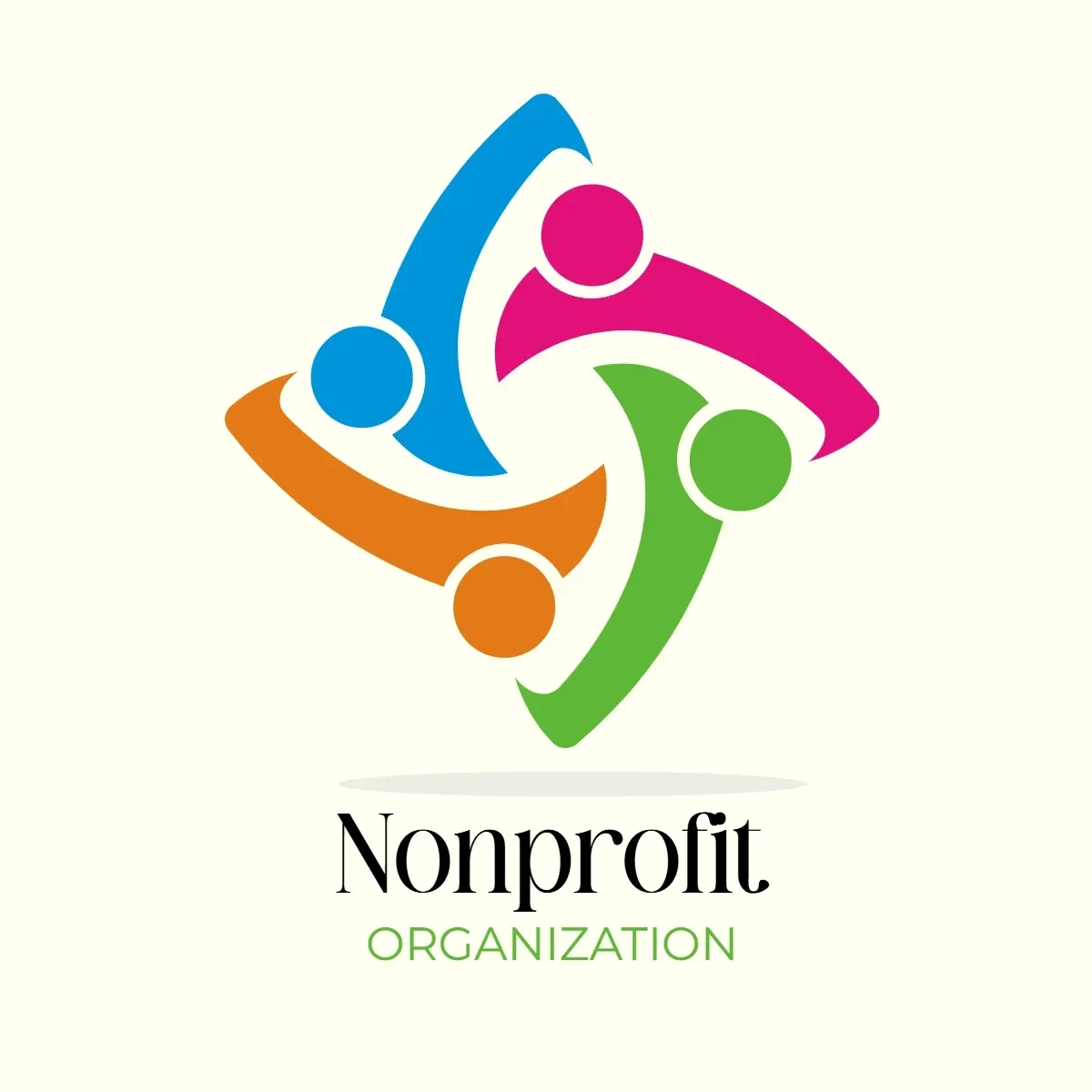 Free Nonprofit Organization Colorful Sign Clip Art Template to Edit Online