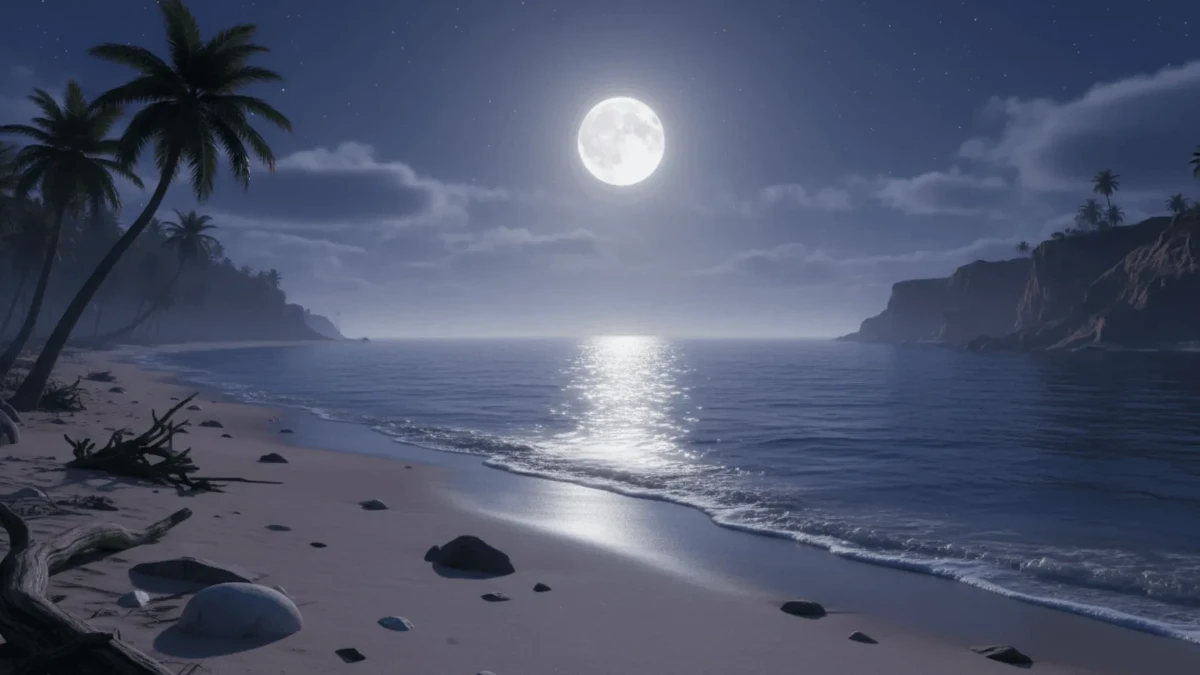 Free Moonlit Tide Shore Beach Background Template to Edit Online Free Moonlit Tide Shore Beach Background Template to Edit Online