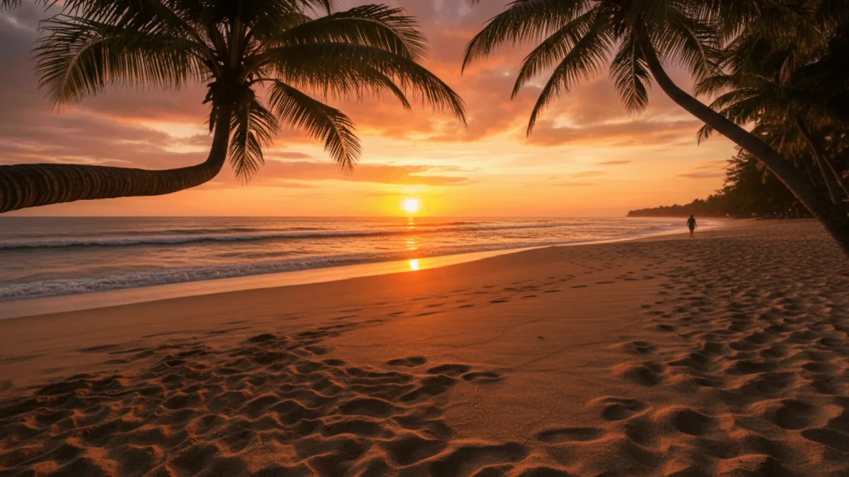 Free Palm Shadow Sunset Beach Background Template to Edit Online Free Palm Shadow Sunset Beach Background Template to Edit Online