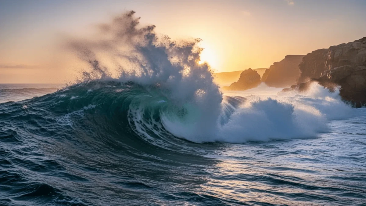 Free Crashing Ocean Wave Photography Background Template to Edit Online Free Crashing Ocean Wave Photography Background Template to Edit Online