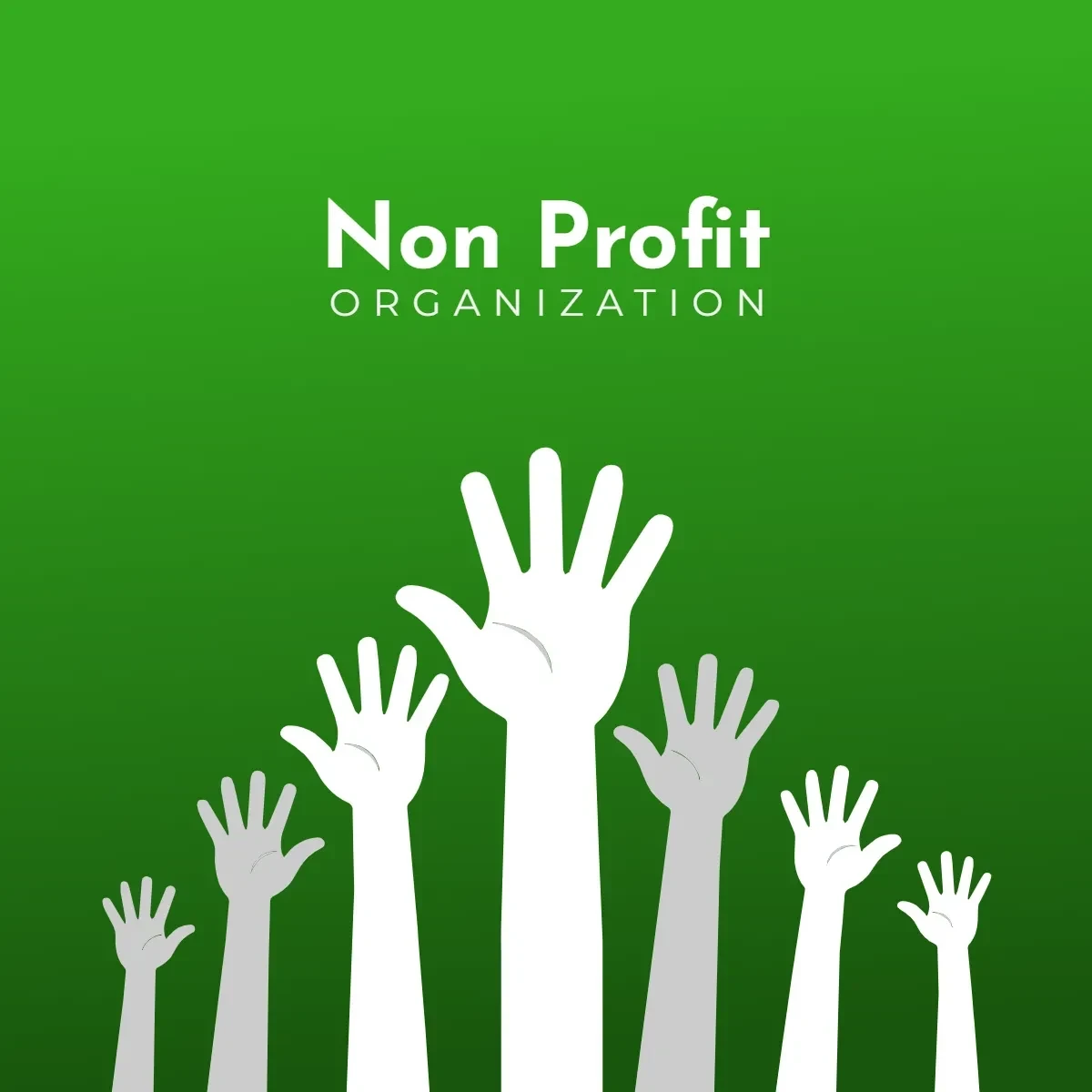 Free Nonprofit Organization Green Sign Clip Art Template to Edit Online