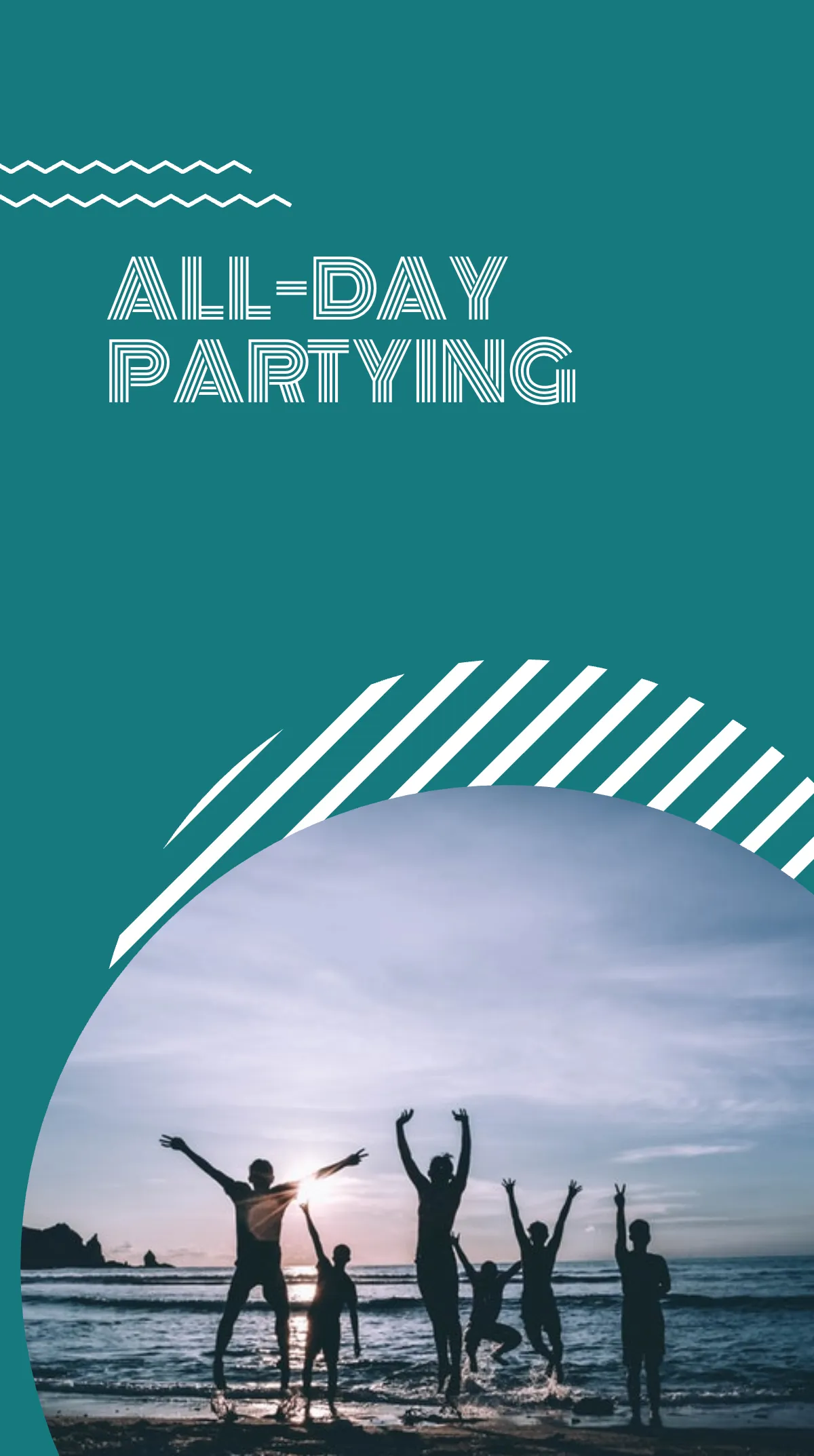 Free Beach Party Invitation Instagram Story Template to Edit Online
