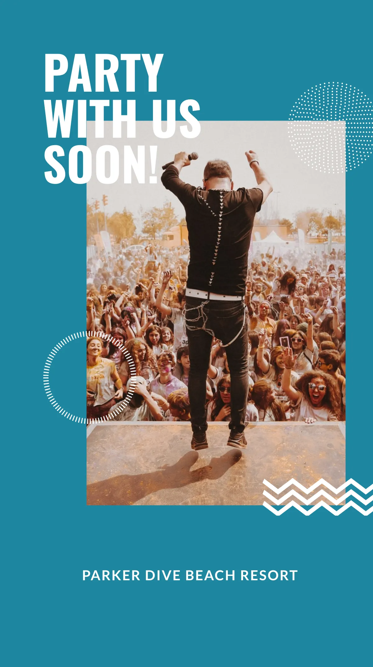 Free Beach Party Invitation Instagram Story Template to Edit Online