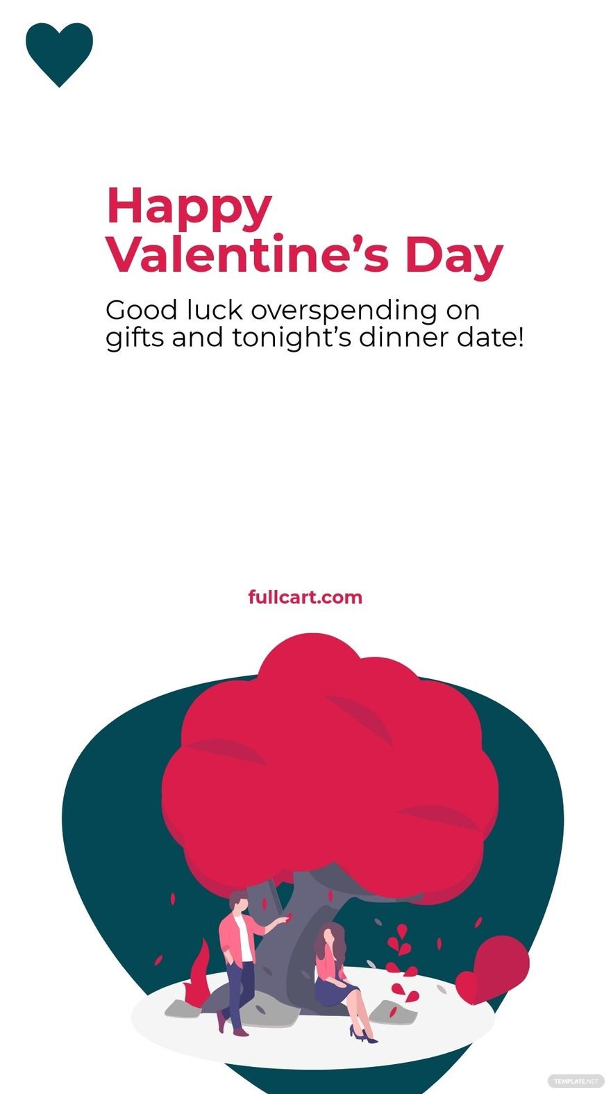 Free Funny Valentine's Day Whatsapp Post Template