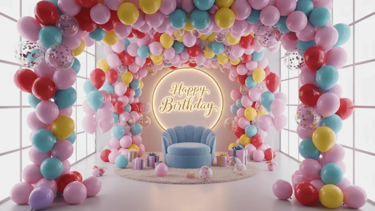 Free Birthday Balloons Photography Background Template to Edit Online Free Birthday Balloons Photography Background Template to Edit Online