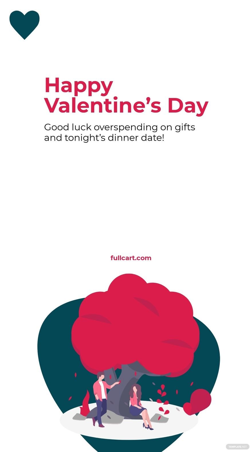 Free Funny Valentine's Day Instagram Story Template 