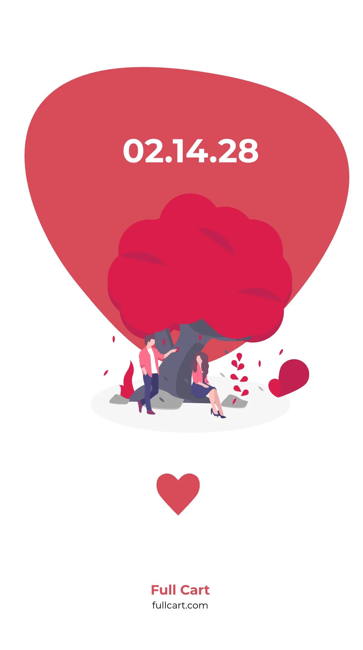 Free Funny Valentine's Day Instagram Story Template to Edit Online