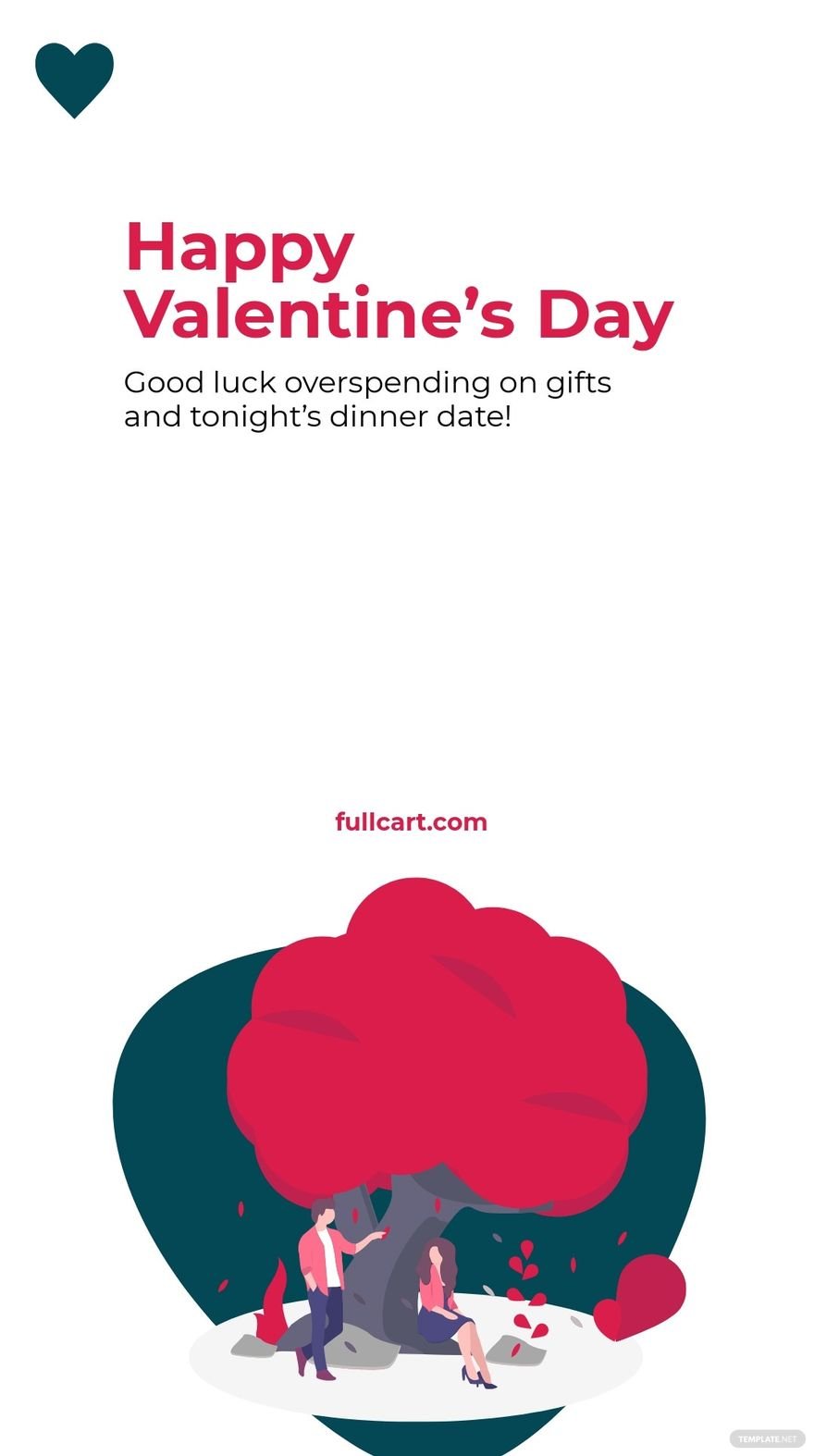 Funny Valentine's Day Snapchat Geofilter Template