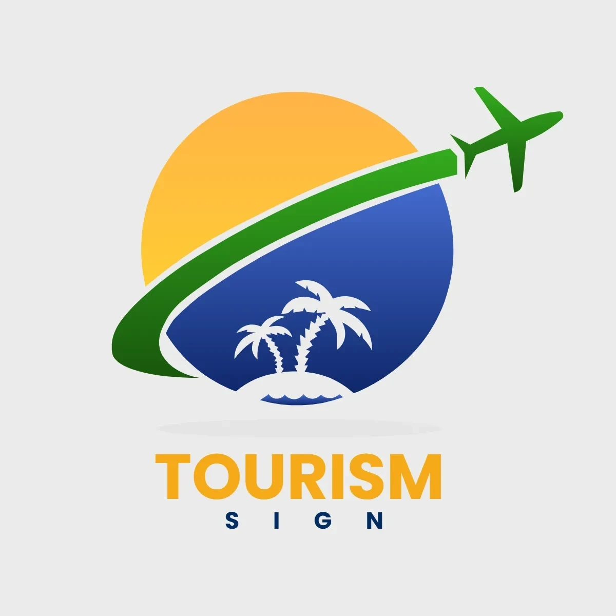 Free Tourism Sign Clip Art Template to Edit Online
