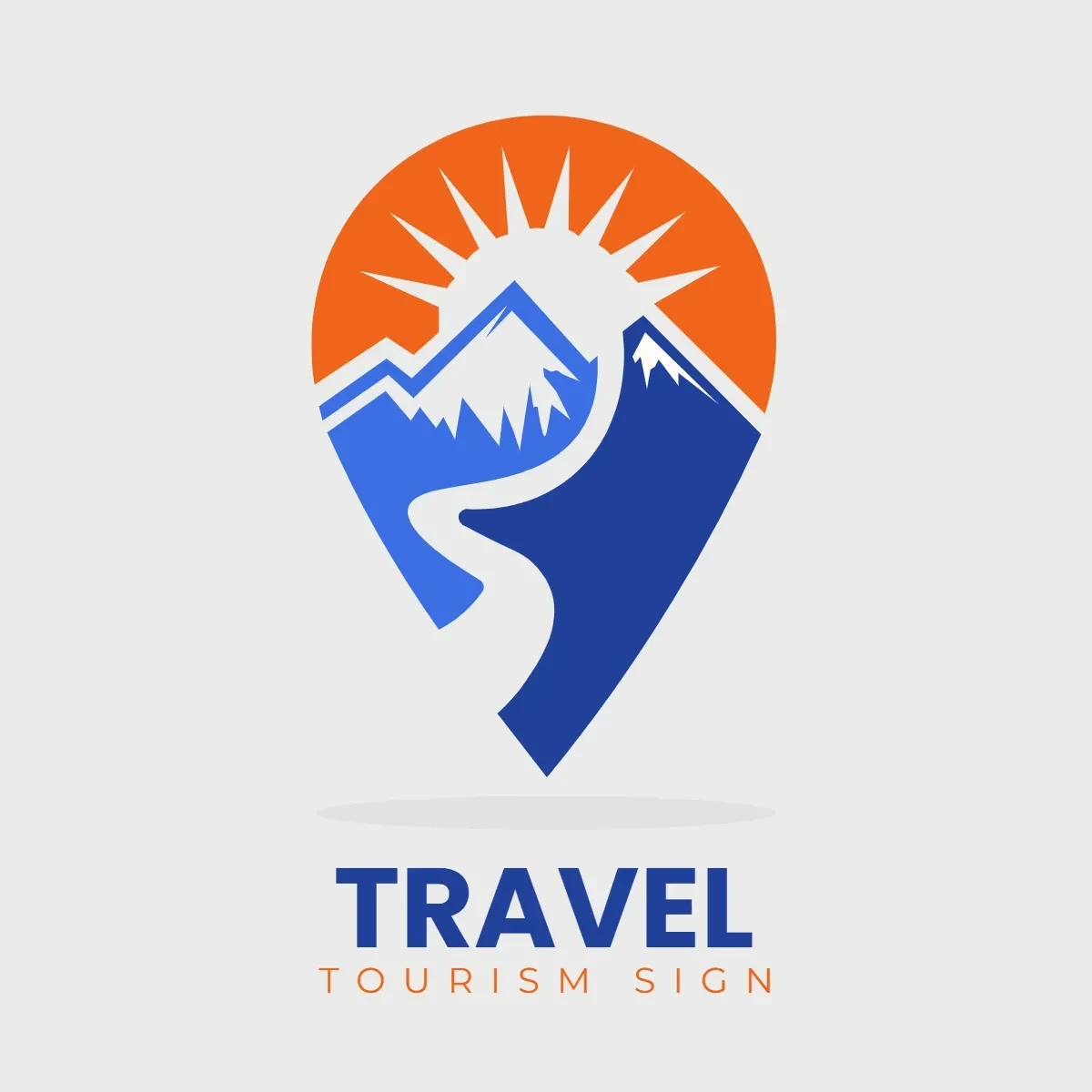 Free Tourism Travel Sign Clip Art Template to Edit Online