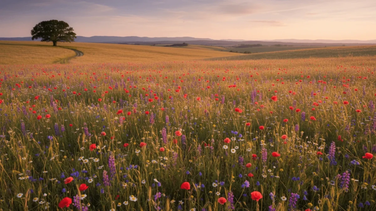 Free Golden Field with Wildflowers Photography Background Template to Edit Online Free Golden Field with Wildflowers Photography Background Template to Edit Online