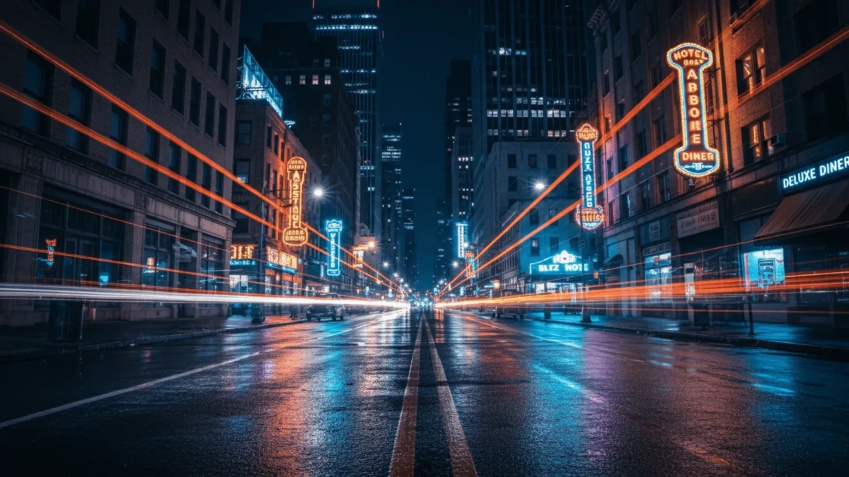 Free City Street Light Trails Photography Background Template to Edit Online Free City Street Light Trails Photography Background Template to Edit Online