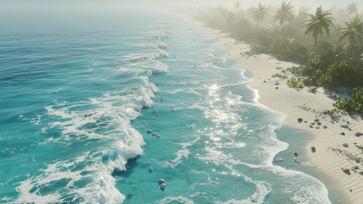 Free Turquoise Shoreline Beach Background Template to Edit Online Free Turquoise Shoreline Beach Background Template to Edit Online