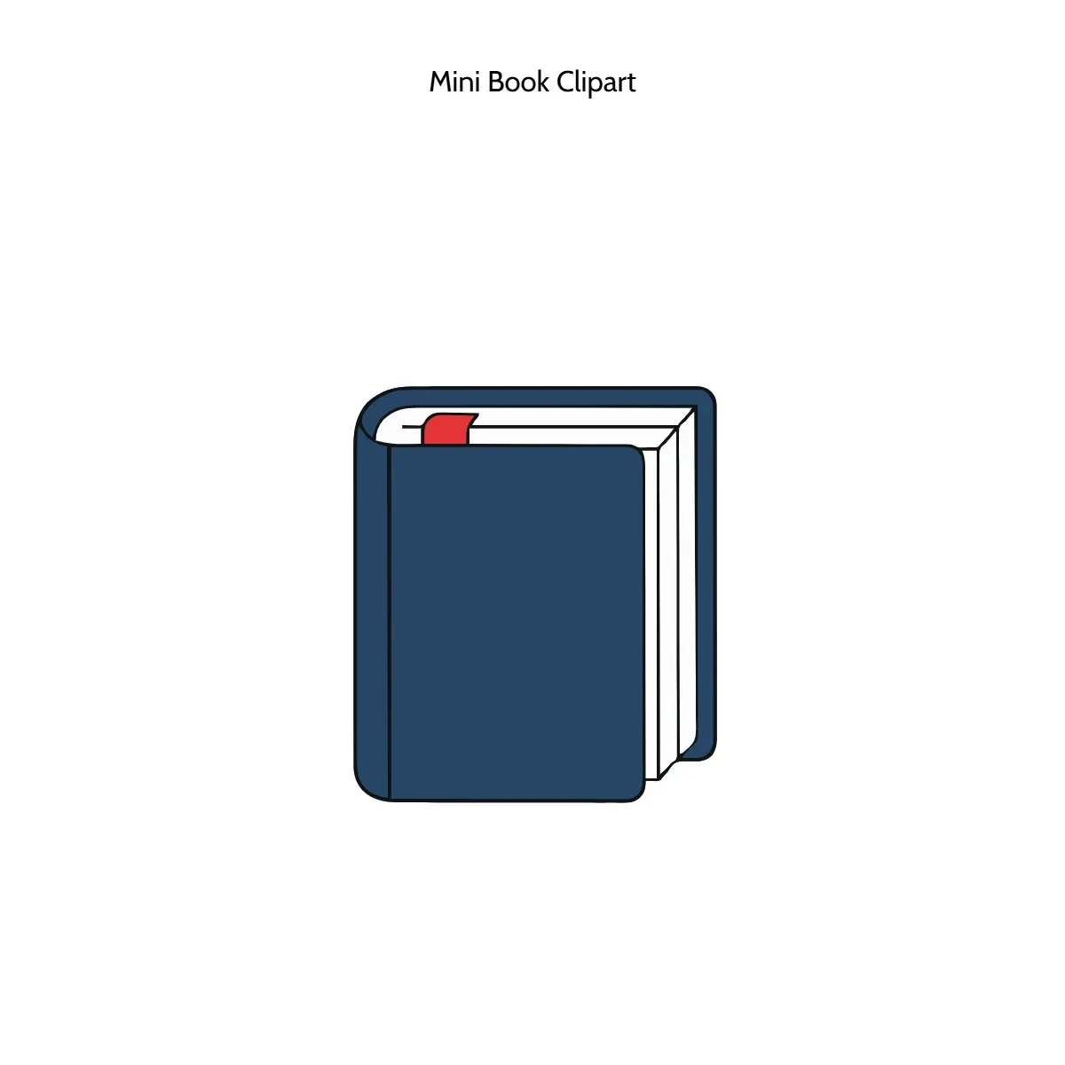 Free Mini Book Clipart Template to Edit Online