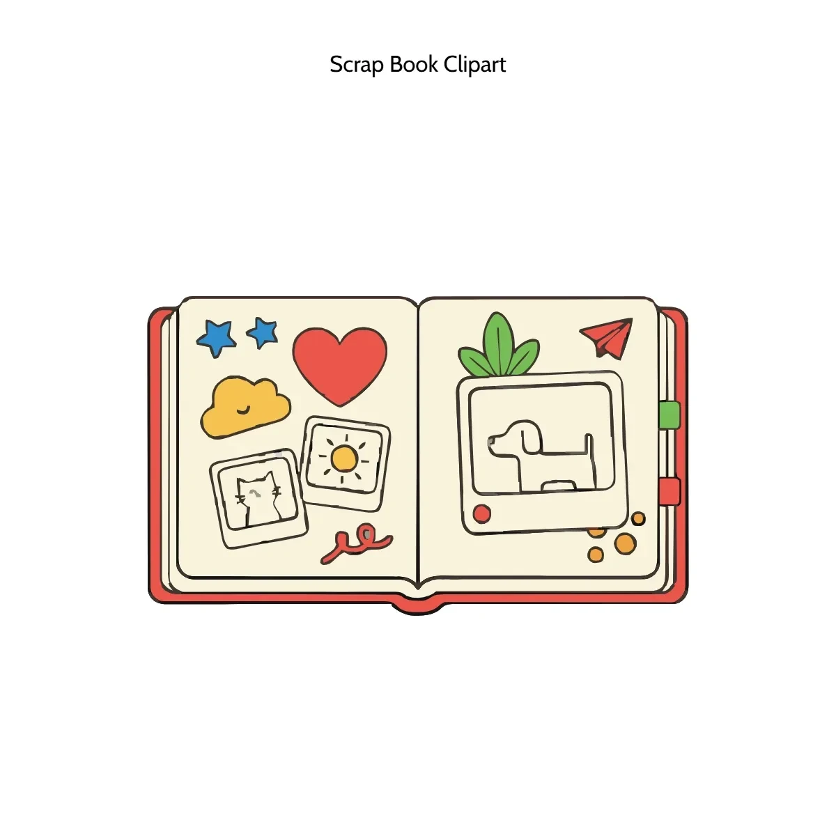 Free Scrap Book Clipart Template to Edit Online