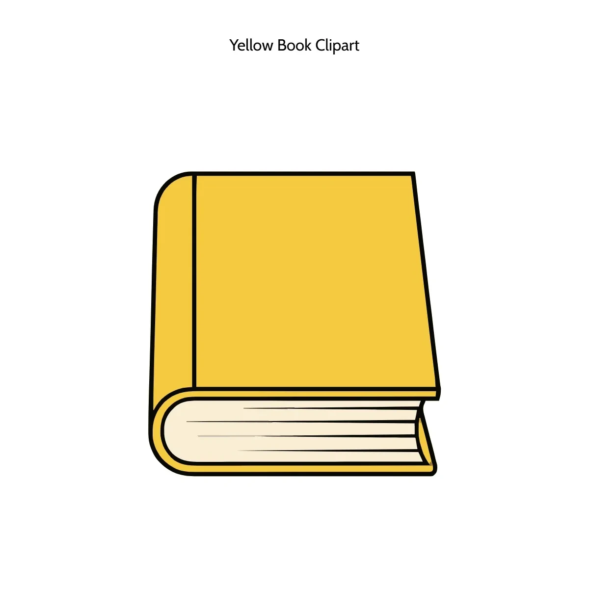 Free Yellow Book Clipart Template to Edit Online
