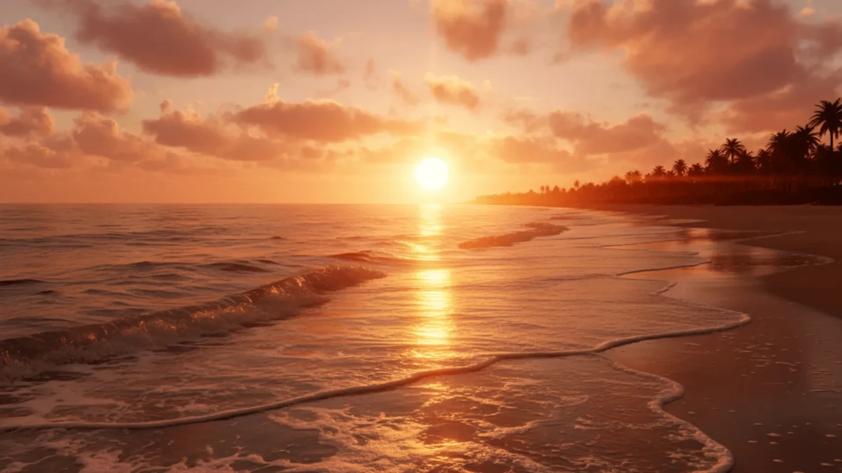 Free Golden Sunset Beach Glow Background Template to Edit Online Free Golden Sunset Beach Glow Background Template to Edit Online