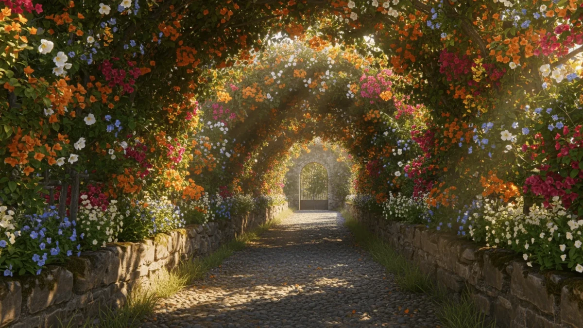 Free Vine Covered Stone Wall Path Photography Background Template to Edit Online Free Vine Covered Stone Wall Path Photography Background Template to Edit Online