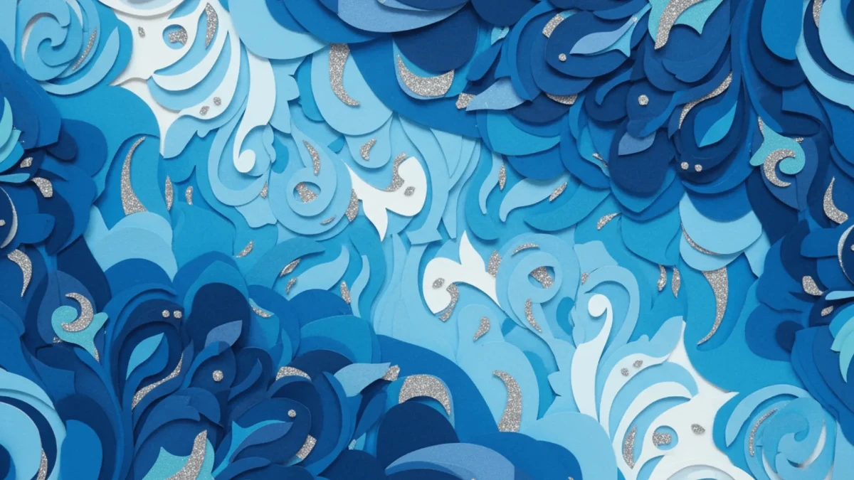 Free Papercut Mosaic Blue Background Template to Edit Online Free Papercut Mosaic Blue Background Template to Edit Online