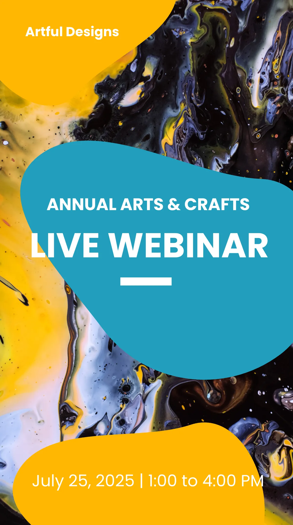 Free Live Webinar Invitation Instagram Story Template to Edit Online