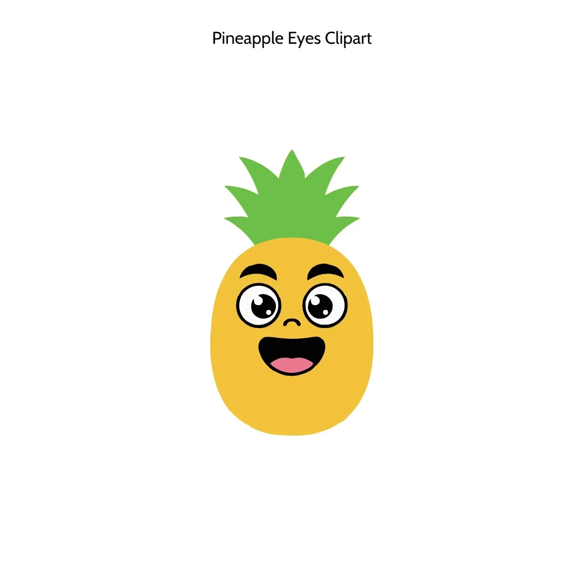 Free Pineapple Eyes Clipart Template to Edit Online