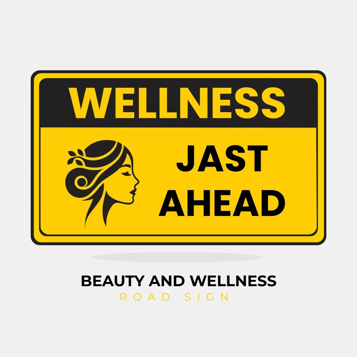 Free Beauty And Wellness Road Sign Clip Art Template to Edit Online