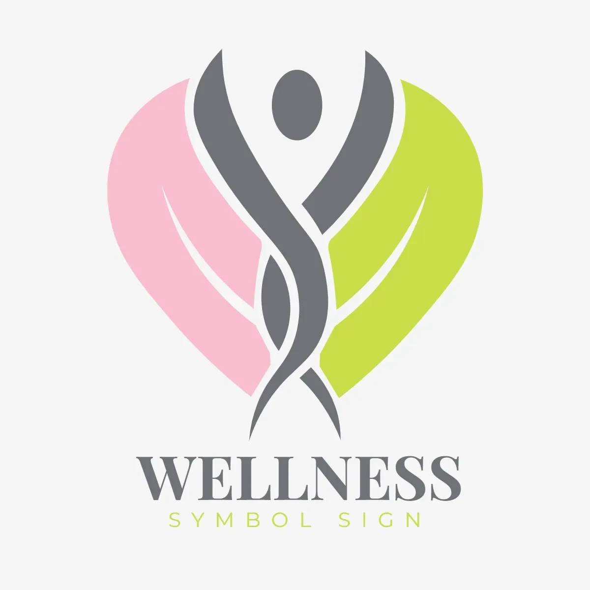 Free Wellness Symbol Sign Clip Art Template to Edit Online