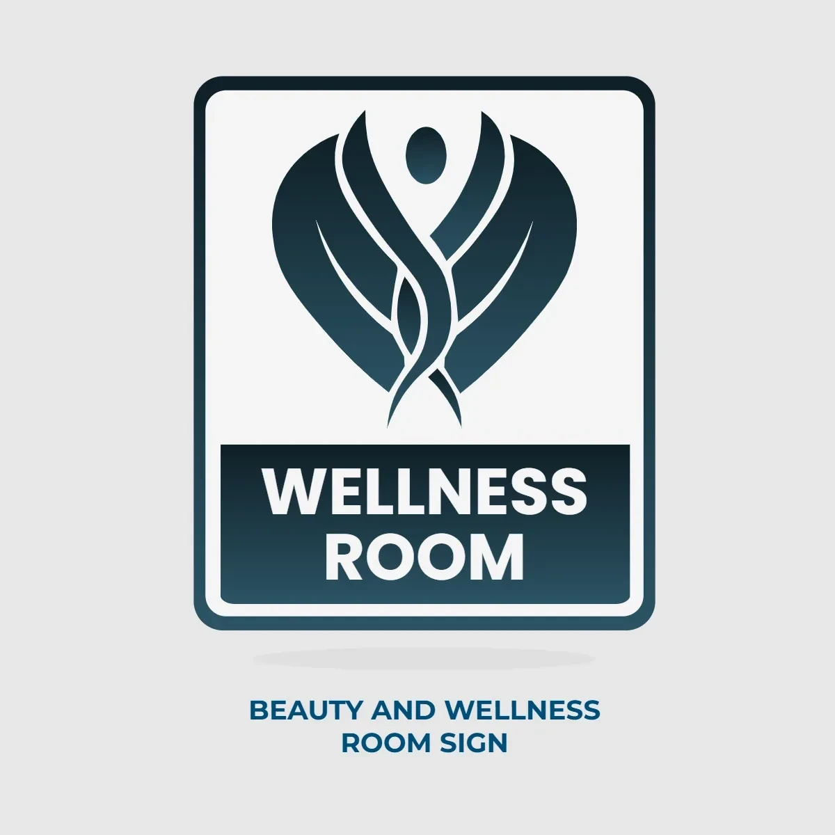 Free Beauty And Wellness Room Sign Clip Art Template to Edit Online
