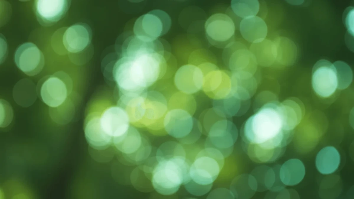 Free Green Bokeh Light Background Template to Edit Online