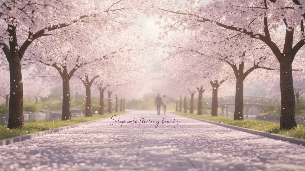 Free Cherry Blossom Pathway Photography Background Template to Edit Online Free Cherry Blossom Pathway Photography Background Template to Edit Online