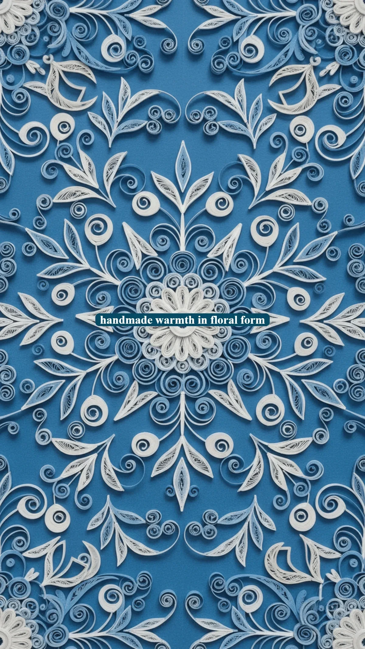 Free Quilted Paper Flower Blue Background Template to Edit Online Free Quilted Paper Flower Blue Background Template to Edit Online