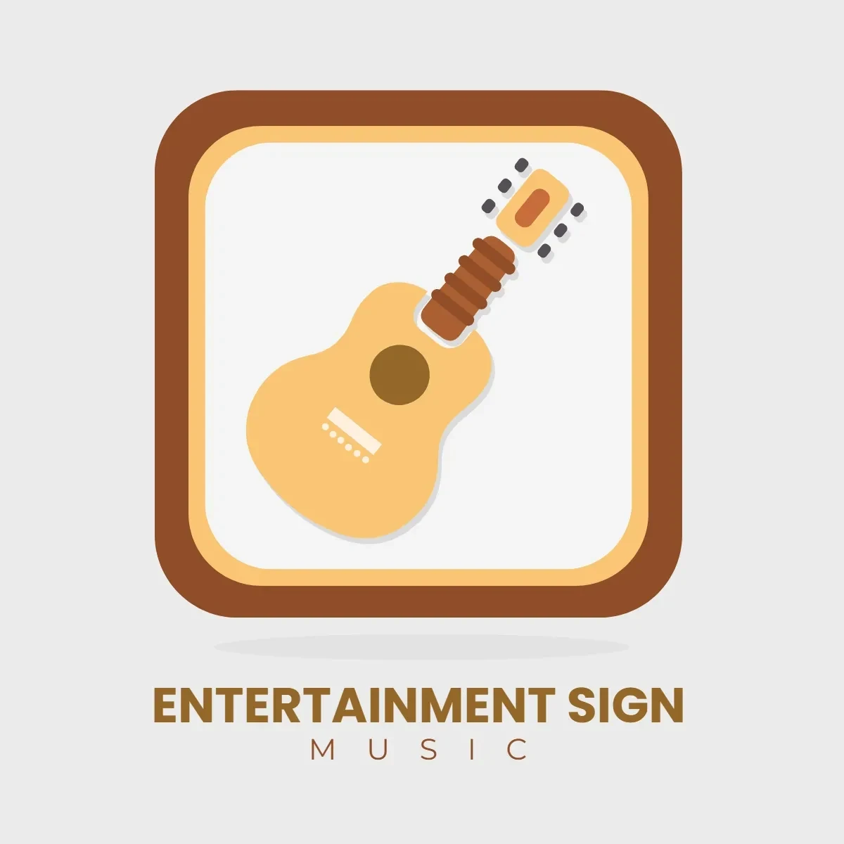 Free Entertainment Music Sign Clip Art Template to Edit Online