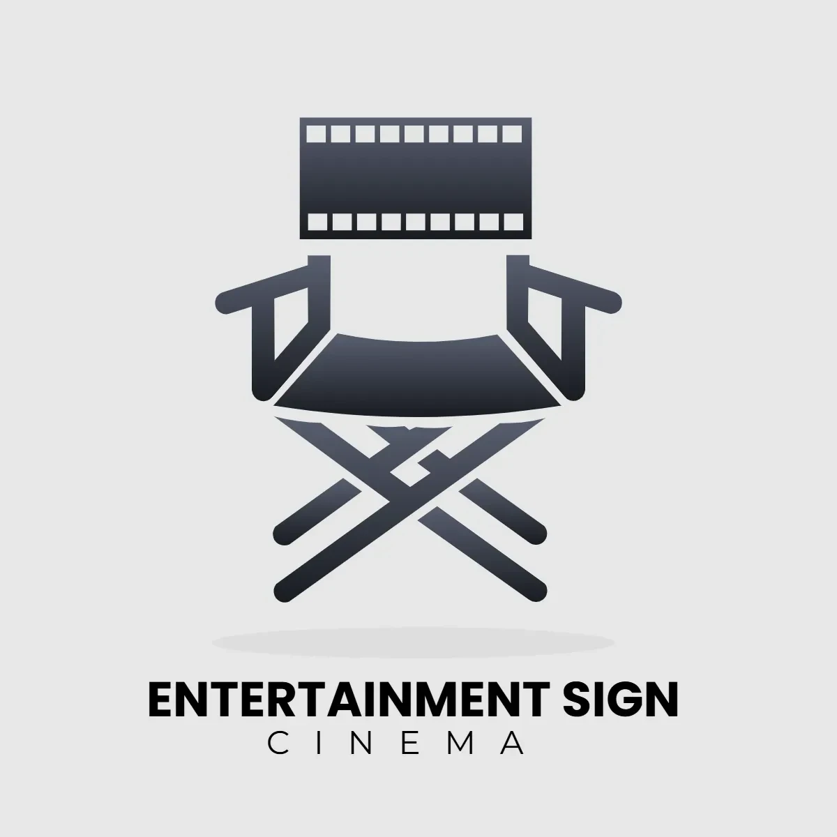 Free Entertainment Cinema Sign Clip Art Template to Edit Online