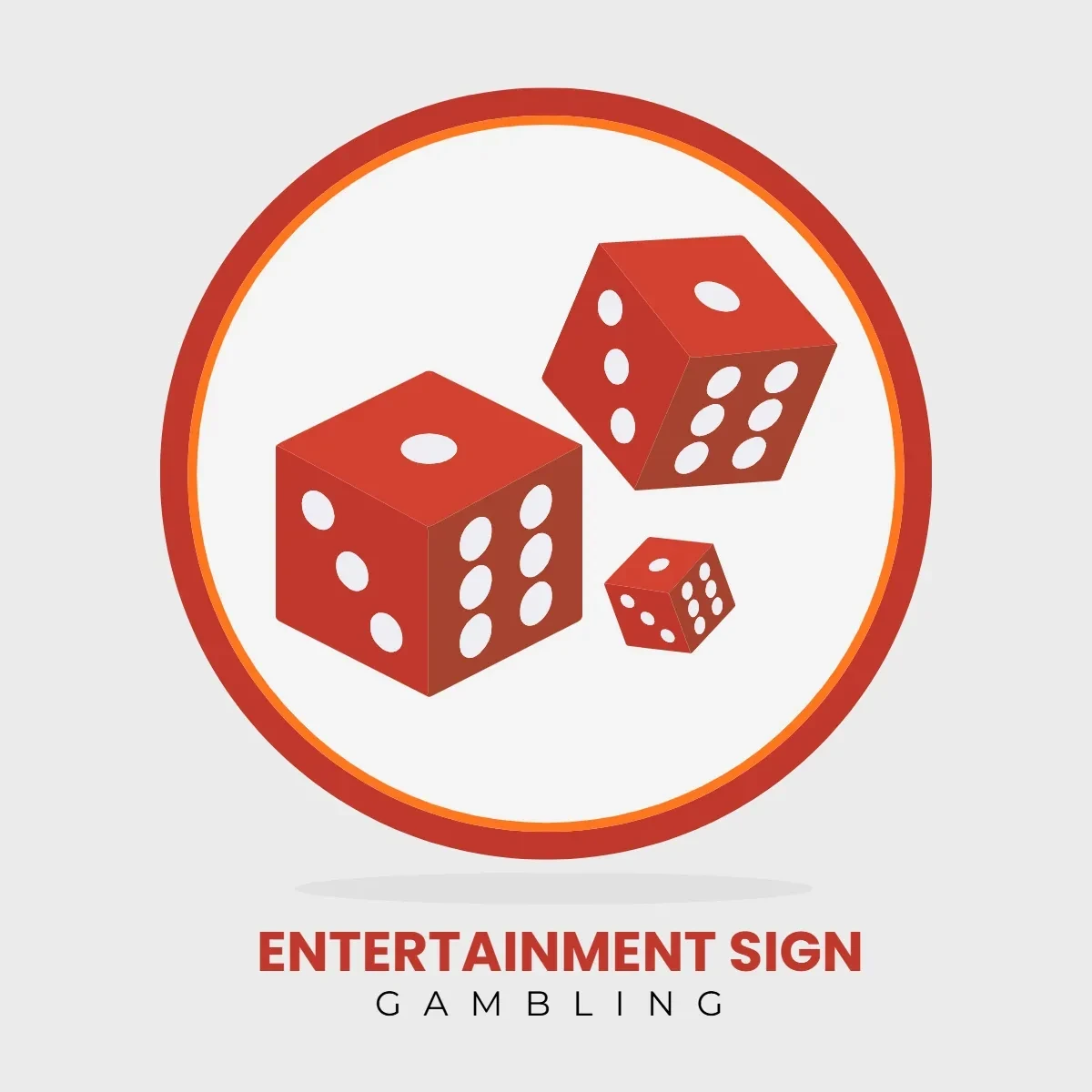 Free Entertainment Gambling Sign Clip Art Template to Edit Online